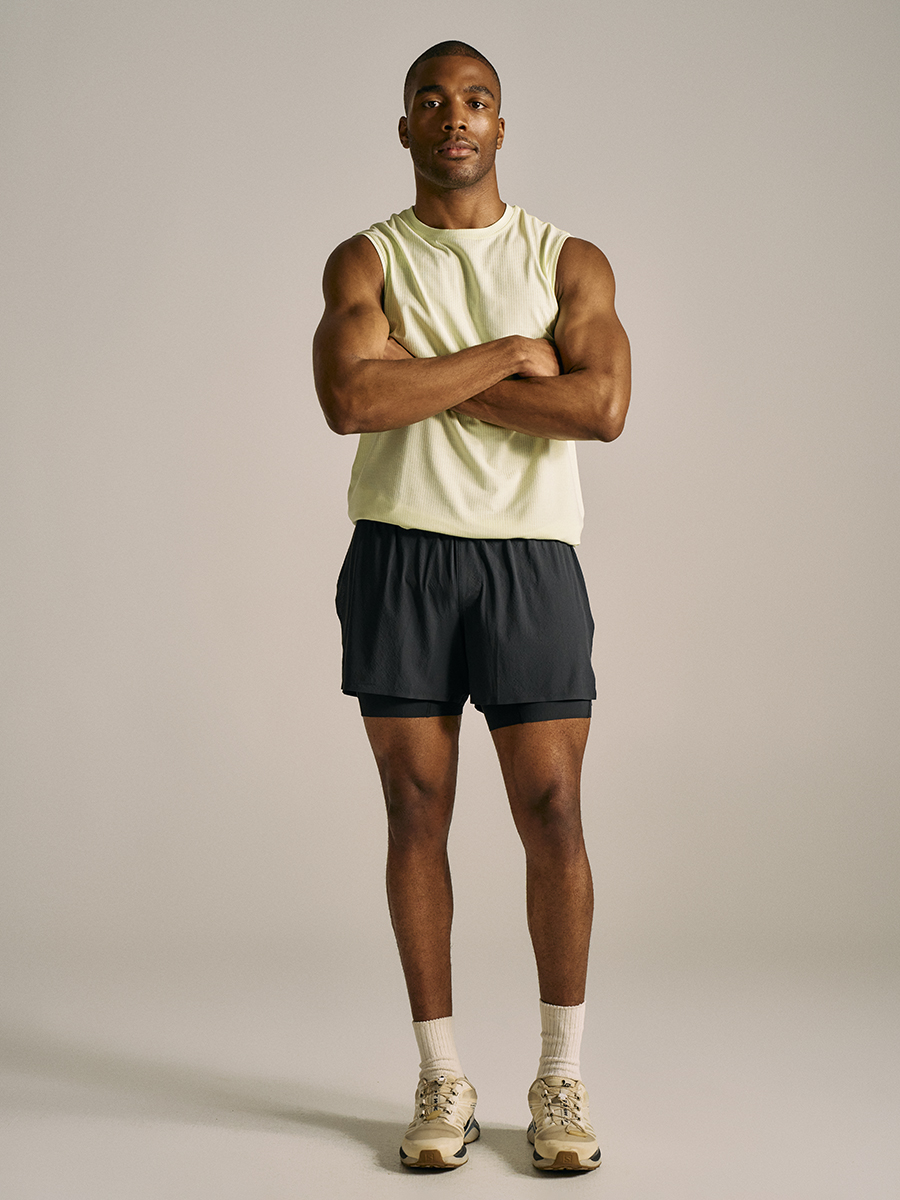 Outdoor Voices Jog 6-inch Short With Liner In Black