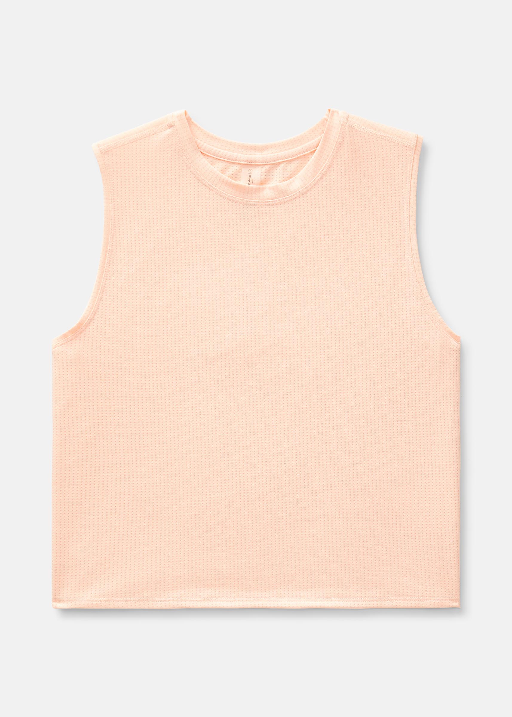 Outdoor Voices Thinkfast Mesh Cropped Muscle Tank Top In Snapdragon